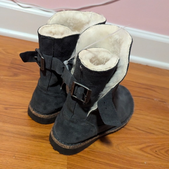 Birkenstock Upsalla Shearling Boot Suede Leather 5.5 Euro 36 - Picture 4 of 7